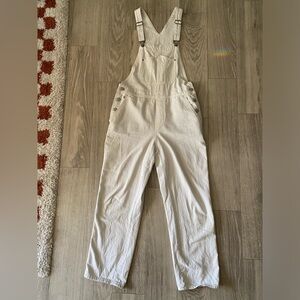 Beige / Cream Overalls - Vintage Fabric Size 10